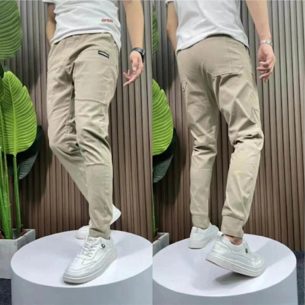 Jeans Cargo Elasticizzati Premium – Comfort e Stile — Beige, foto 9
